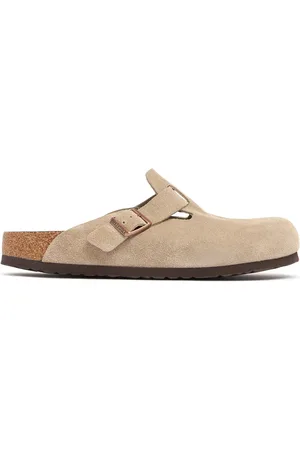 Birkenstock Mules Boston In Camoscio Morbido