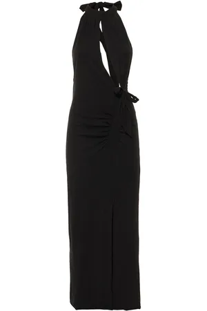ROTATE Vestito Midi Metle In Jersey Di Misto Cotone
