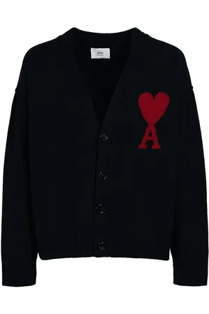 Ami Cardigan In Maglia Di Lana