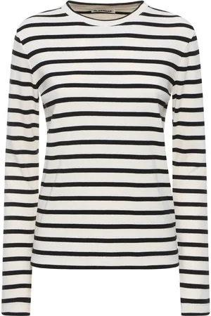 Jil Sander T-shirt In Cotone A Costine