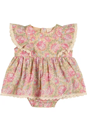 Louise Misha Vestito In Gauze Di Cotone Stampa Floreale