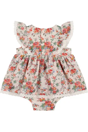 Louise Misha Vestito In Gauze Di Cotone Stampa Floreale