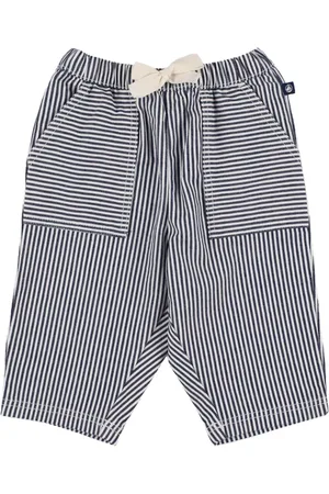 Petit Bateau Pantaloni In Misto Cotone A Righe