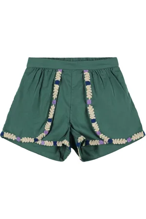 Louise Misha Shorts In Cotone Con Ricami