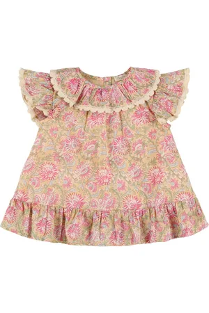 Louise Misha Vestito In Gauze Di Cotone Stampato