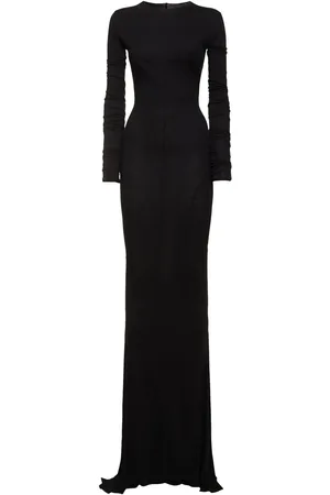 Rick Owens Vestito Maxi A Maniche Lunghe Edfu