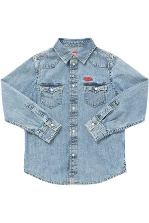 Diesel Camicia In Denim Di Cotone