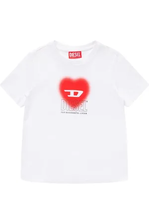 Diesel T-shirt In Jersey Di Cotone Stampato