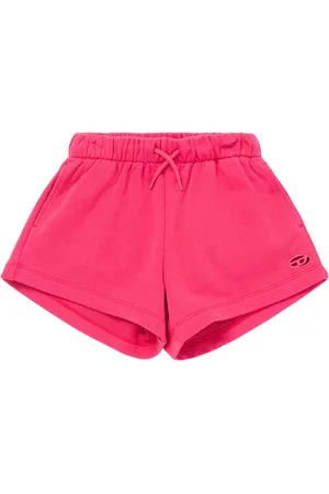 Diesel Shorts In Jersey Di Cotone Con Logo