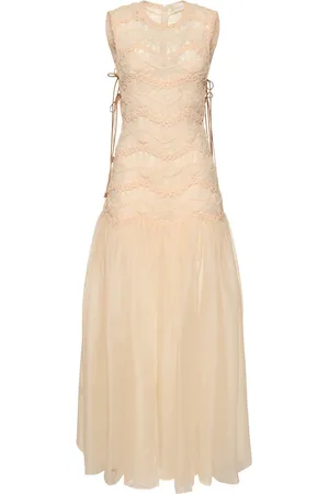 ZIMMERMANN Vestito Illuminate In Seta Macramé