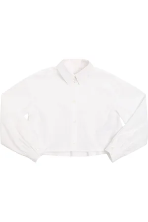 Max&Co. Camicia Cropped In Popeline Di Cotone