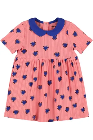 Mini Rodini Vestito In Misto Cotone Stampato