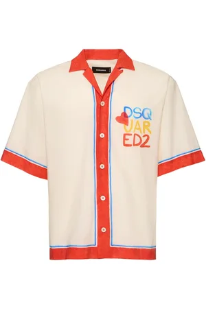 Dsquared2 Camicia Bowling In Cotone Con Logo