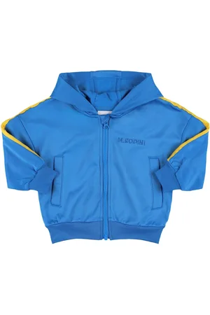 Mini Rodini Felpa Con Zip E Cappuccio