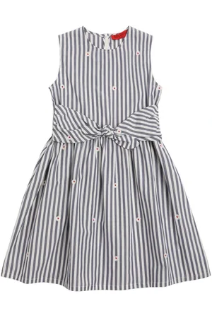 Max&Co. Vestito Daisy In Misto Cotone Con Ricami