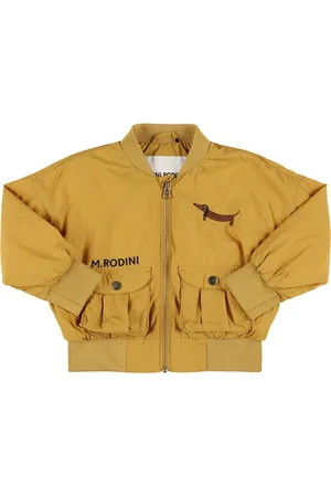 Mini Rodini Bomber In Nylon Con Ricami