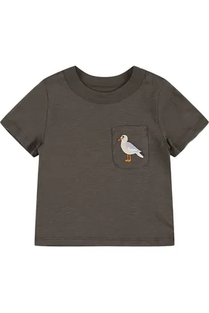 Mini Rodini T-shirt In Jersey Di Cotone Con Ricamo