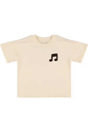 Mini Rodini T-shirt In Jersey Di Cotone Con Ricamo