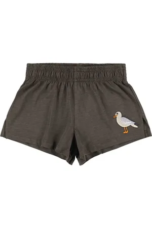 Mini Rodini Shorts In Cotone Con Ricami