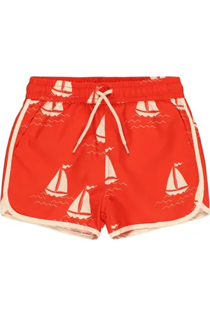 Mini Rodini Shorts Mare In Nylon Stampato