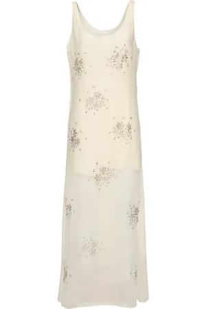 Paco rabanne Vestito Lungo In Chiffon Mousseline