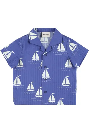 Mini Rodini Camicia In Popeline Di Cotone Stampato