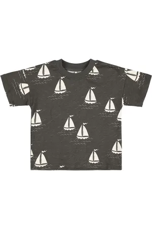 Mini Rodini T-shirt In Jersey Di Cotone Stampato