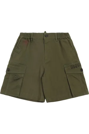 Dsquared2 Shorts Cargo In Gabardina Di Cotone Stretch