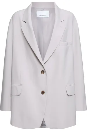 The Frankie Shop Blazer Oversize Bea In Techno Twill