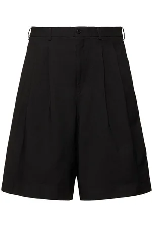 Comme des Garçons Shorts In Gabardina Tinta In Capo