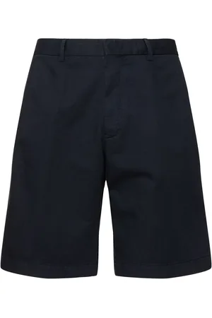 Ermenegildo Zegna Shorts Chino In Cotone E Lino Con Pinces