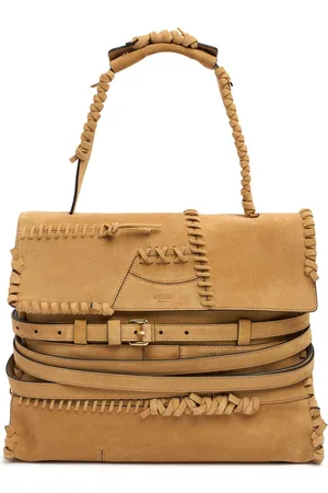 Moschino Borsa Shopping Tie Me In Camoscio