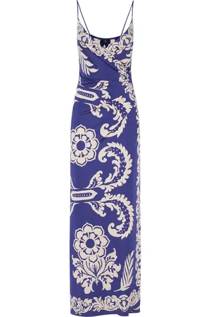 Etro Vestito Midi In Jersey Stampato