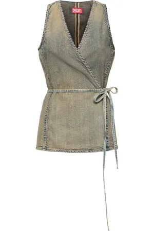 Diesel Top A Portafoglio De-vern In Denim