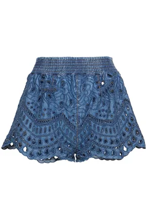 ERMANNO SCERVINO Shorts In Denim Sangallo