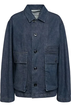 LEMAIRE Giacca Boxy In Denim Di Cotone