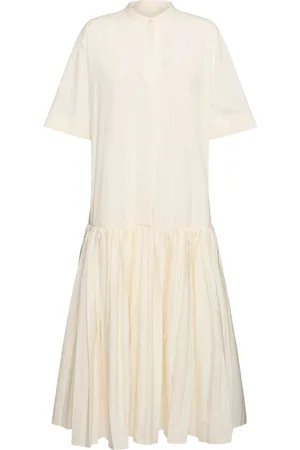 Jil Sander Vestito Lungo In Popeline