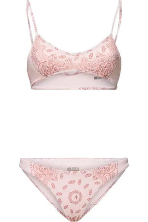 The Attico Bikini In Lycra Stampa Bandana