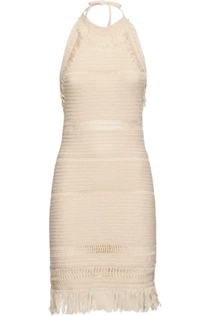 Marant Etoile Vestito Aralia In Macramé Con Frange