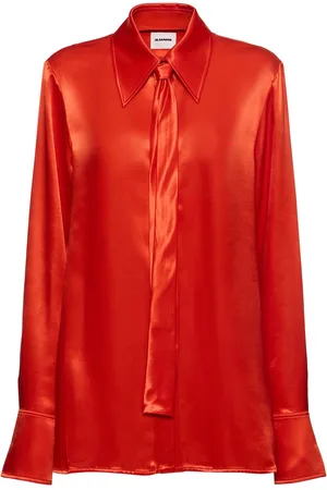 Jil Sander Camicia In Raso Lucido