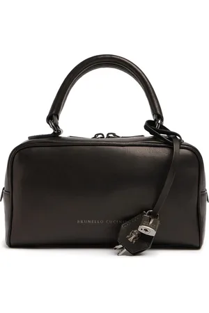 Brunello Cucinelli Borsa Di Mano In Pelle Lucida