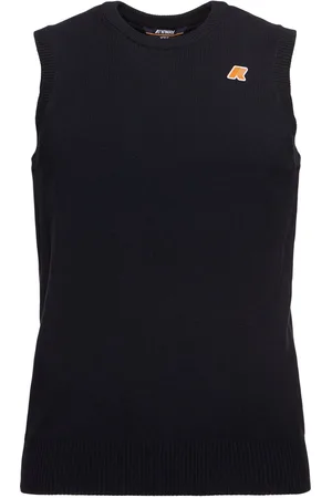 K-Way Gilet Jeano In Maglia Di Misto Cotone