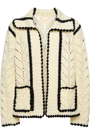 HARAGO Giacca In Lana Crochet