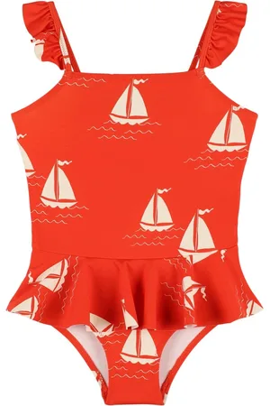 Mini Rodini Costume Intero In Misto Nylon Riciclato