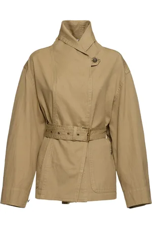 Marant Etoile Giacca Prunille In Lino E Cotone Con Cintura