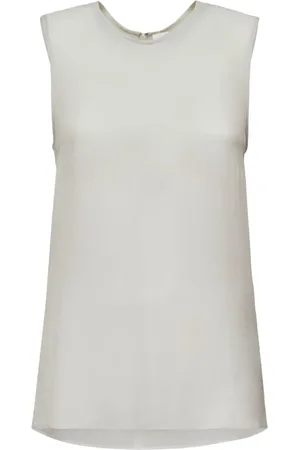 Ami Tank Top In Seta Georgette