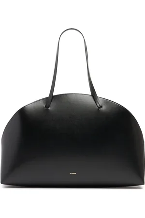 Jil Sander Borsa Grande Curve In Pelle Palmellata