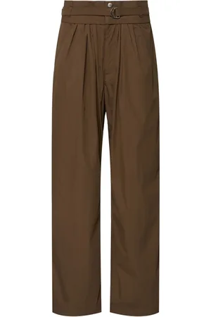 Marant Etoile Pantaloni Larghi Celia Vita Alta In Misto Cotone