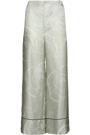 Marni Pantaloni Aurora In Twill Di Seta