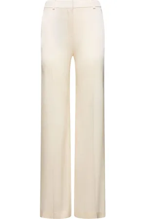 Alberta Ferretti Pantaloni Sartoriali Dritti In Raso